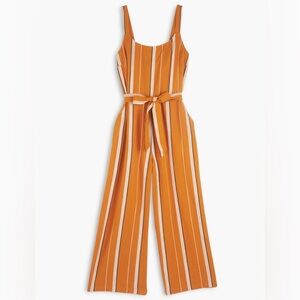 Lucky brand jumpsuit‎ size small striped Catalina rust boho jumpsuit cotton